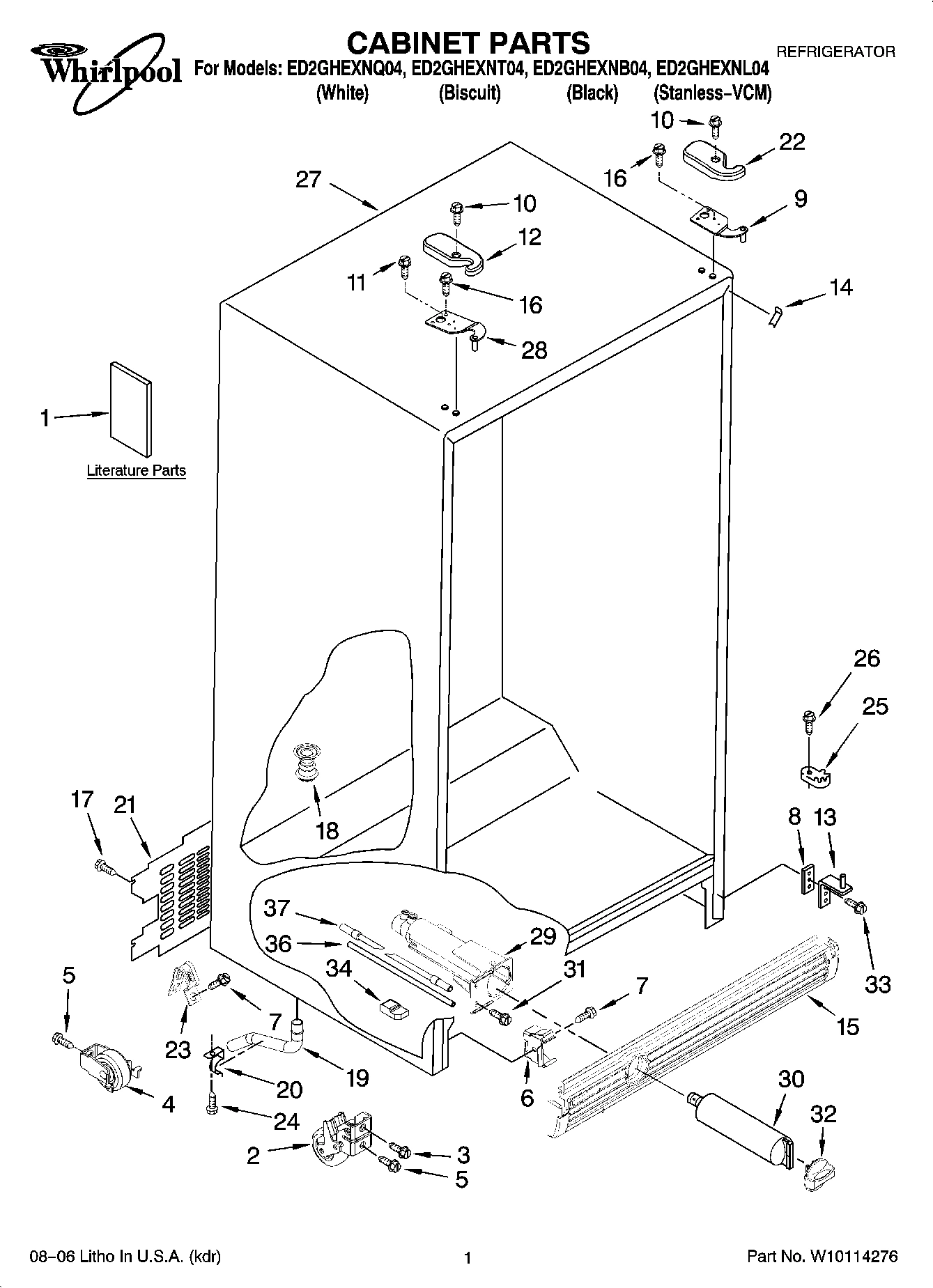01 - CABINET PARTS