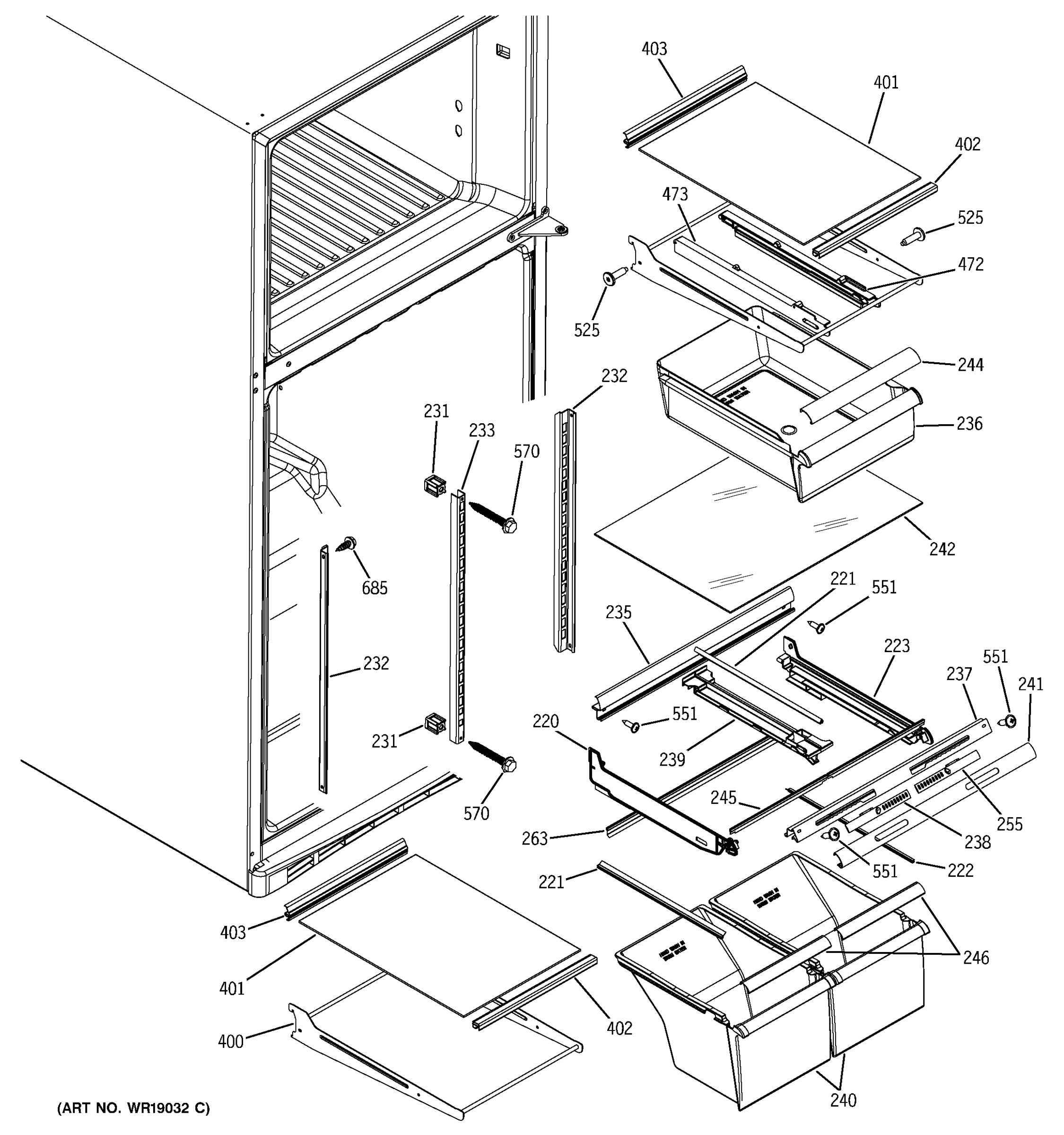 FRESH FOOD SHELVES