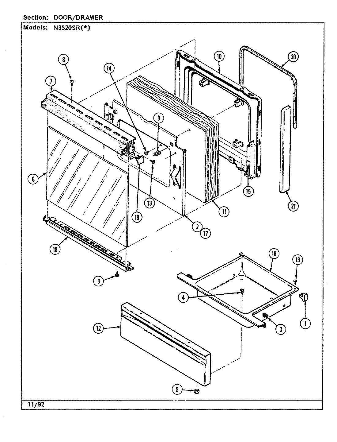 03 - DOOR/DRAWER (N3520SR)