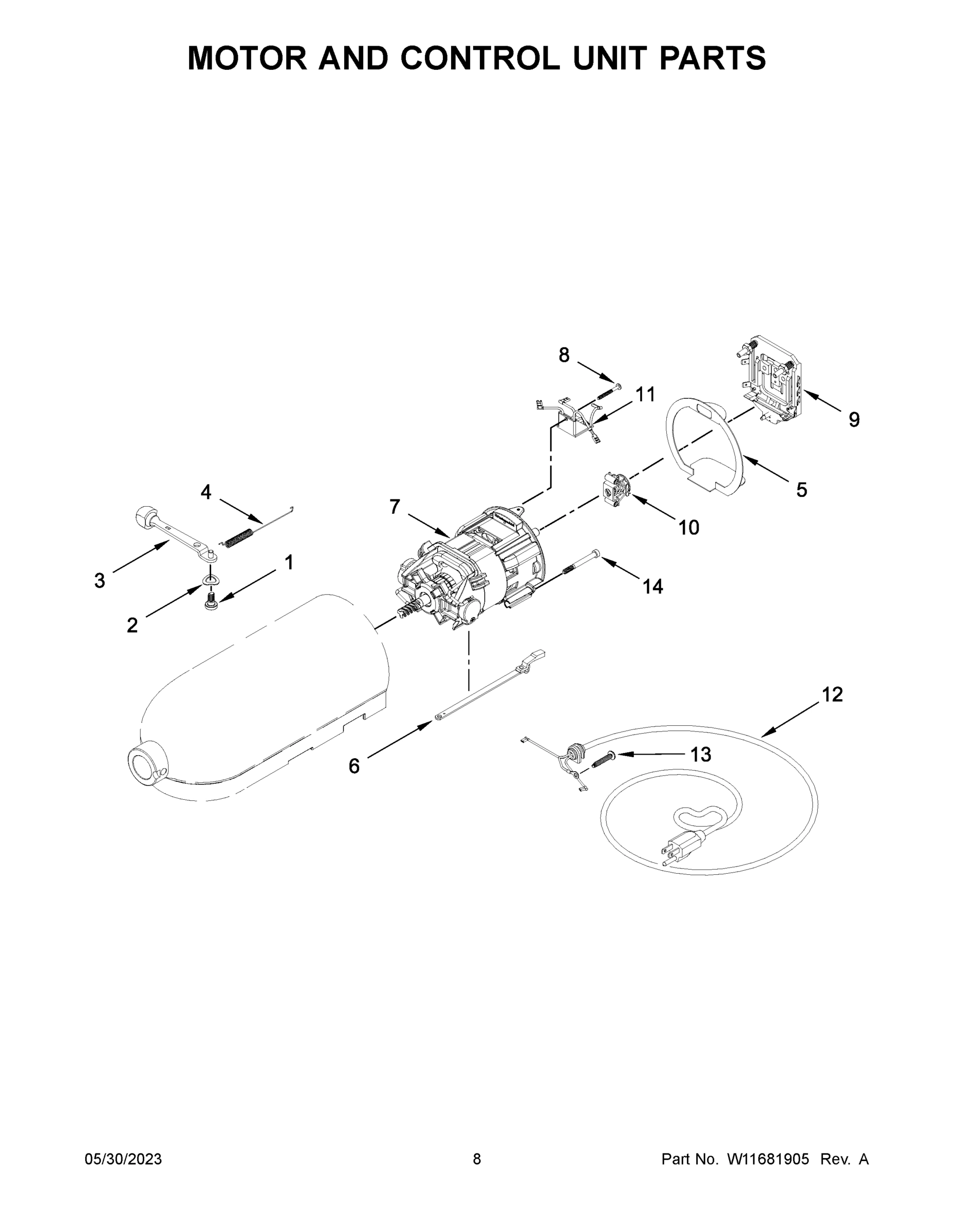 05 - MOTOR AND CONTROL UNIT PARTS