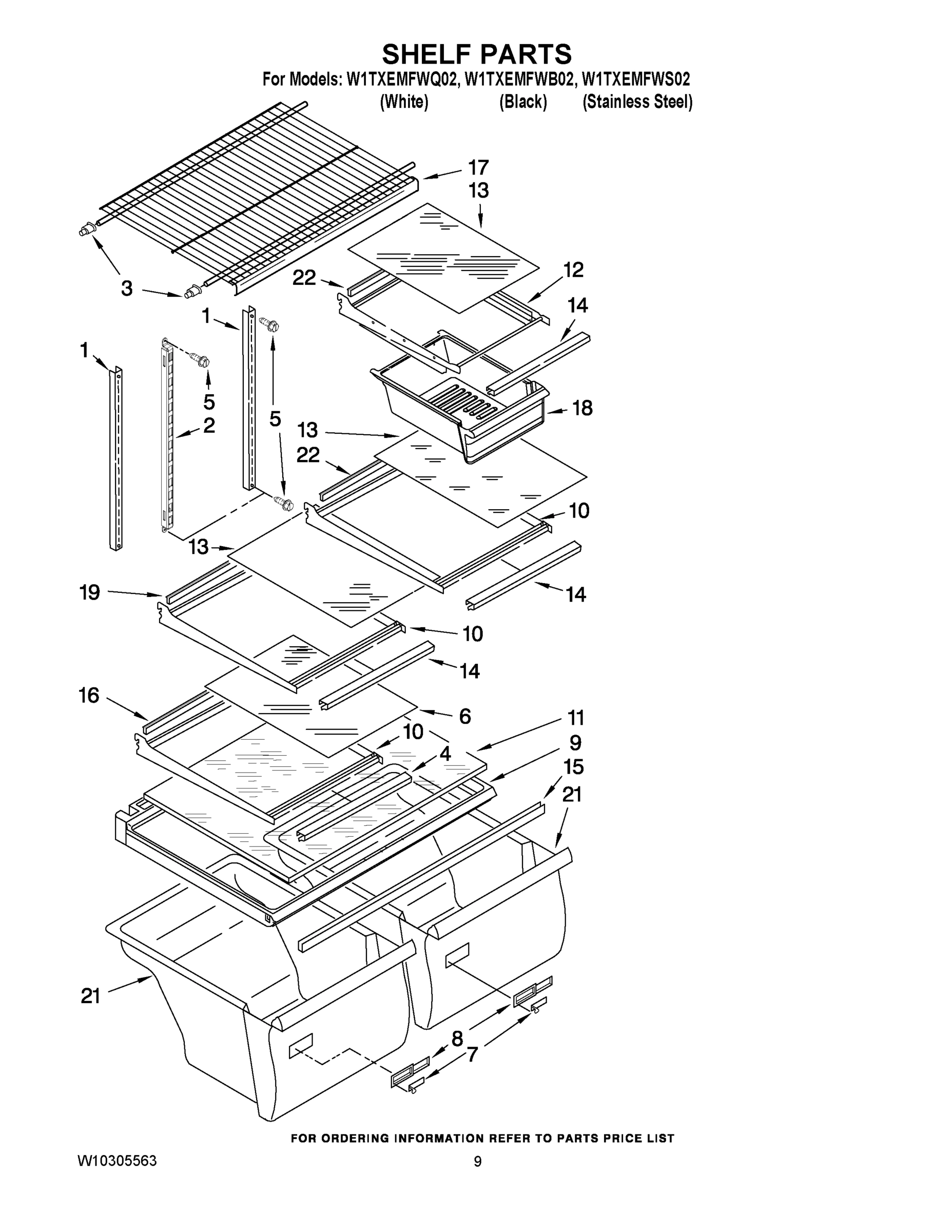 05 - SHELF PARTS