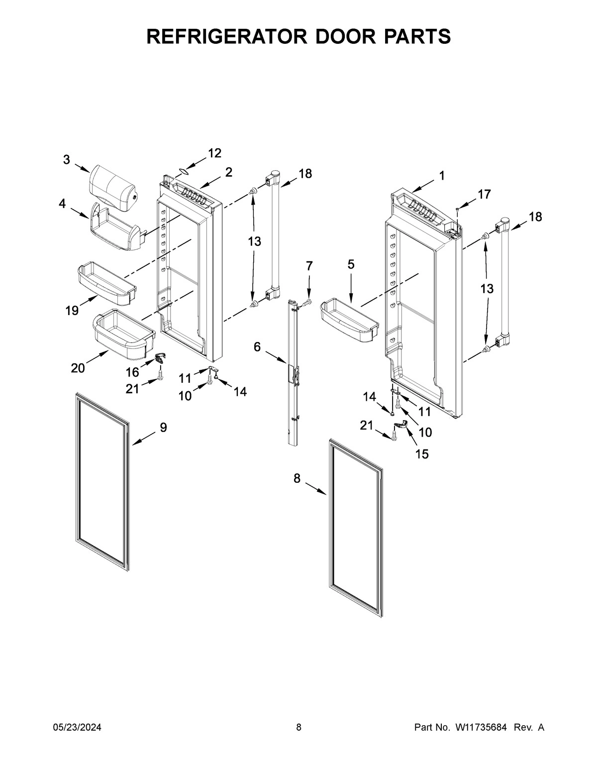 05 - REFRIGERATOR DOOR PARTS