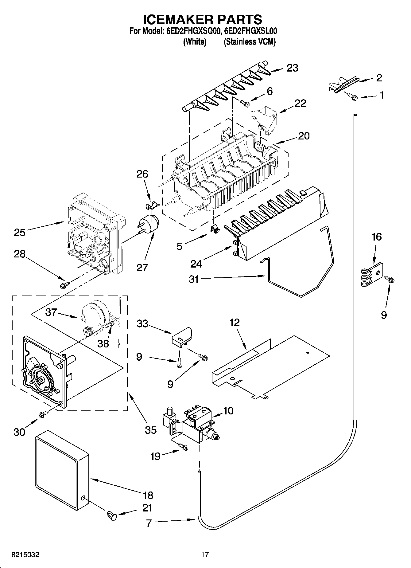 11 - ICEMAKER PARTS
