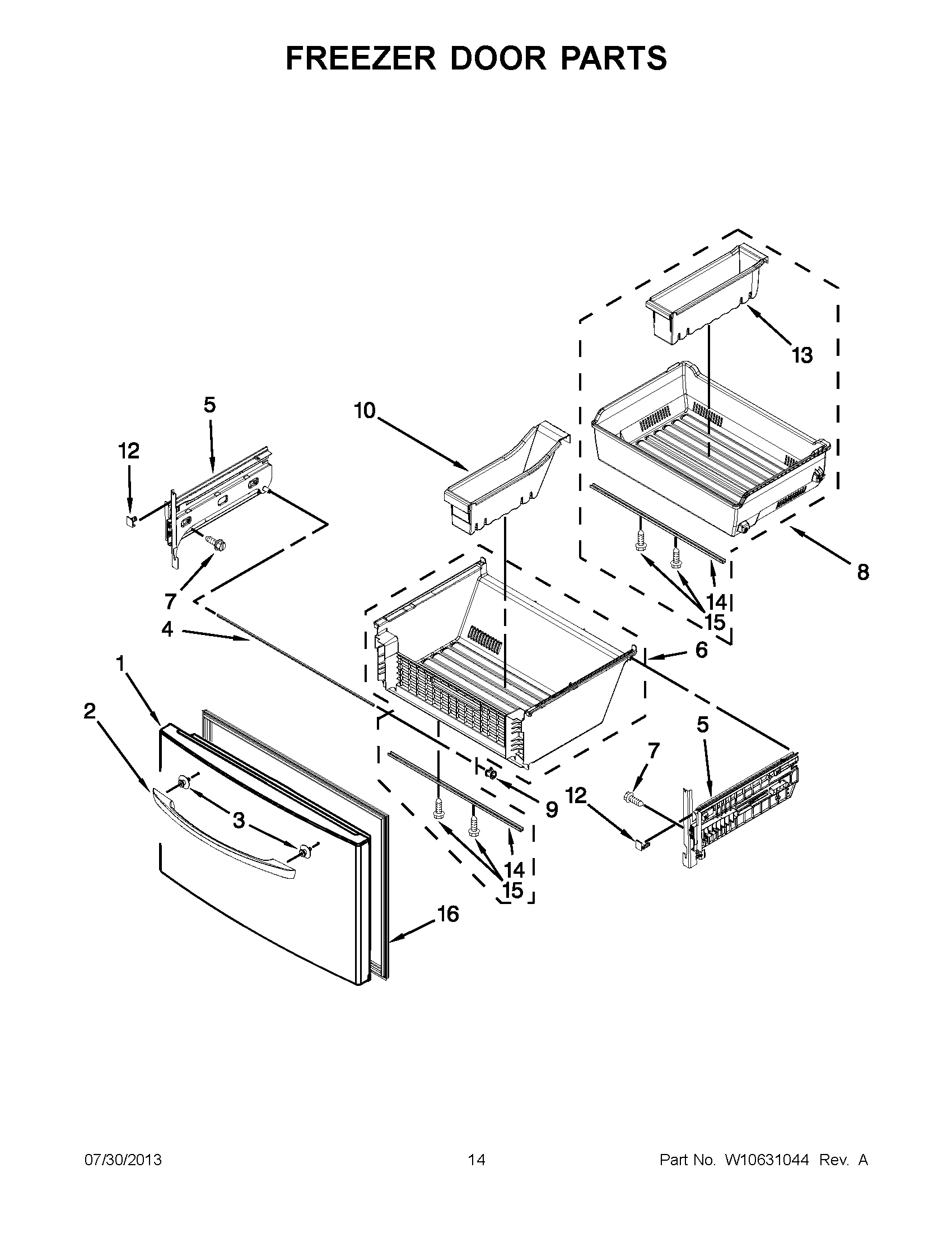 07 - FREEZER DOOR PARTS