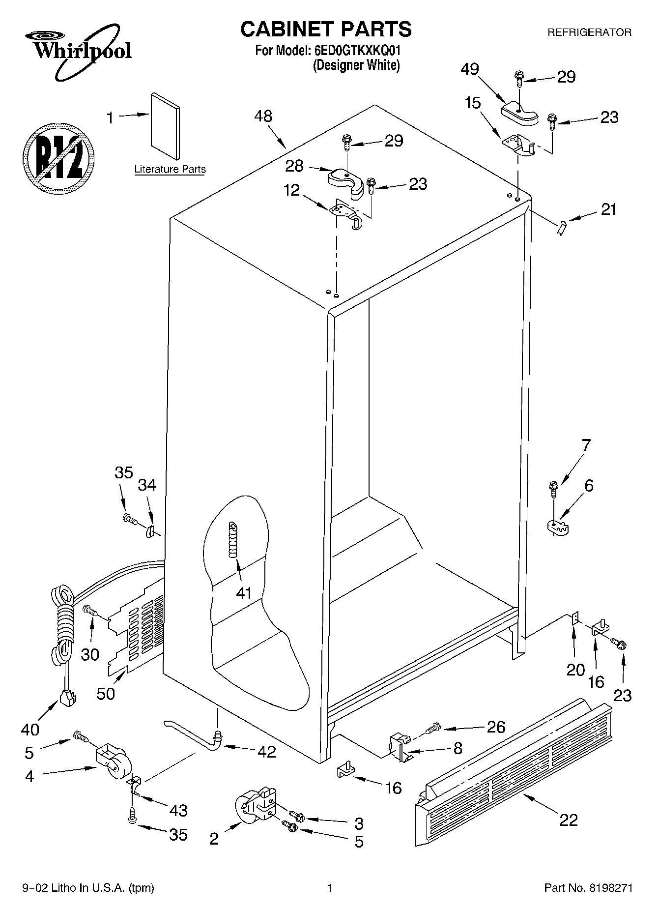 01 - CABINET, LITERATURE