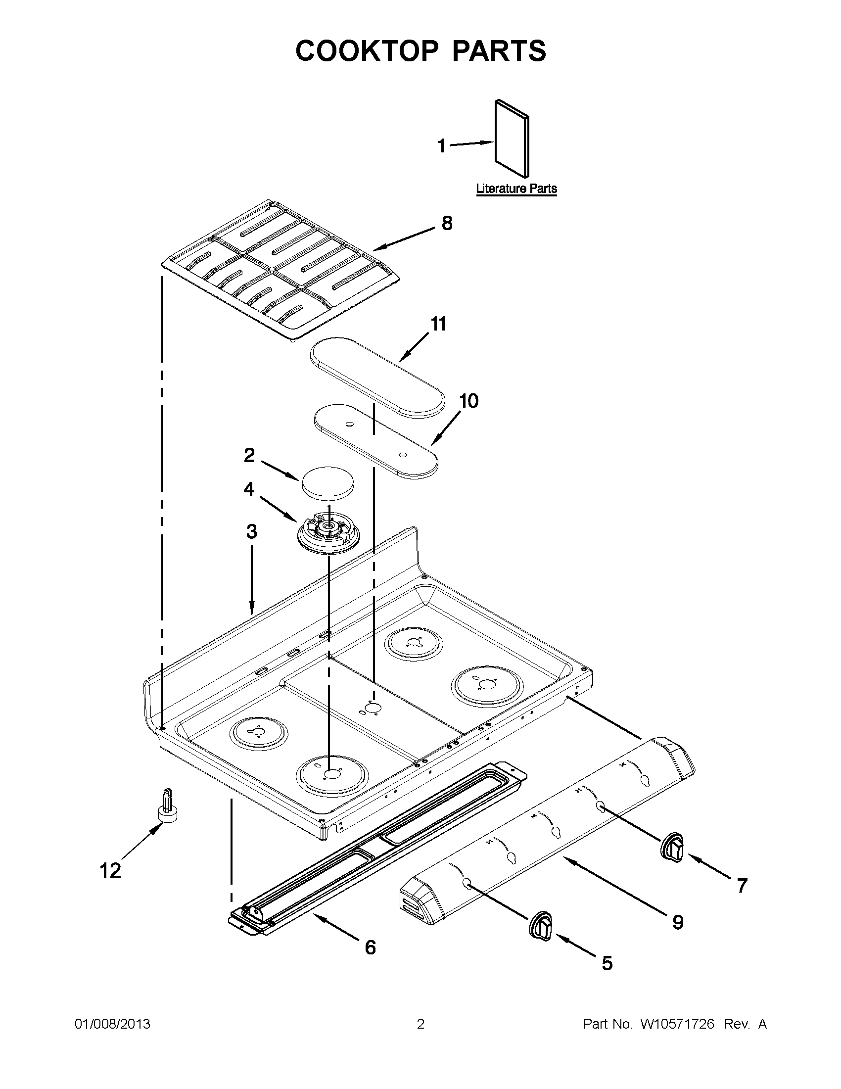 01 - COOKTOP PARTS