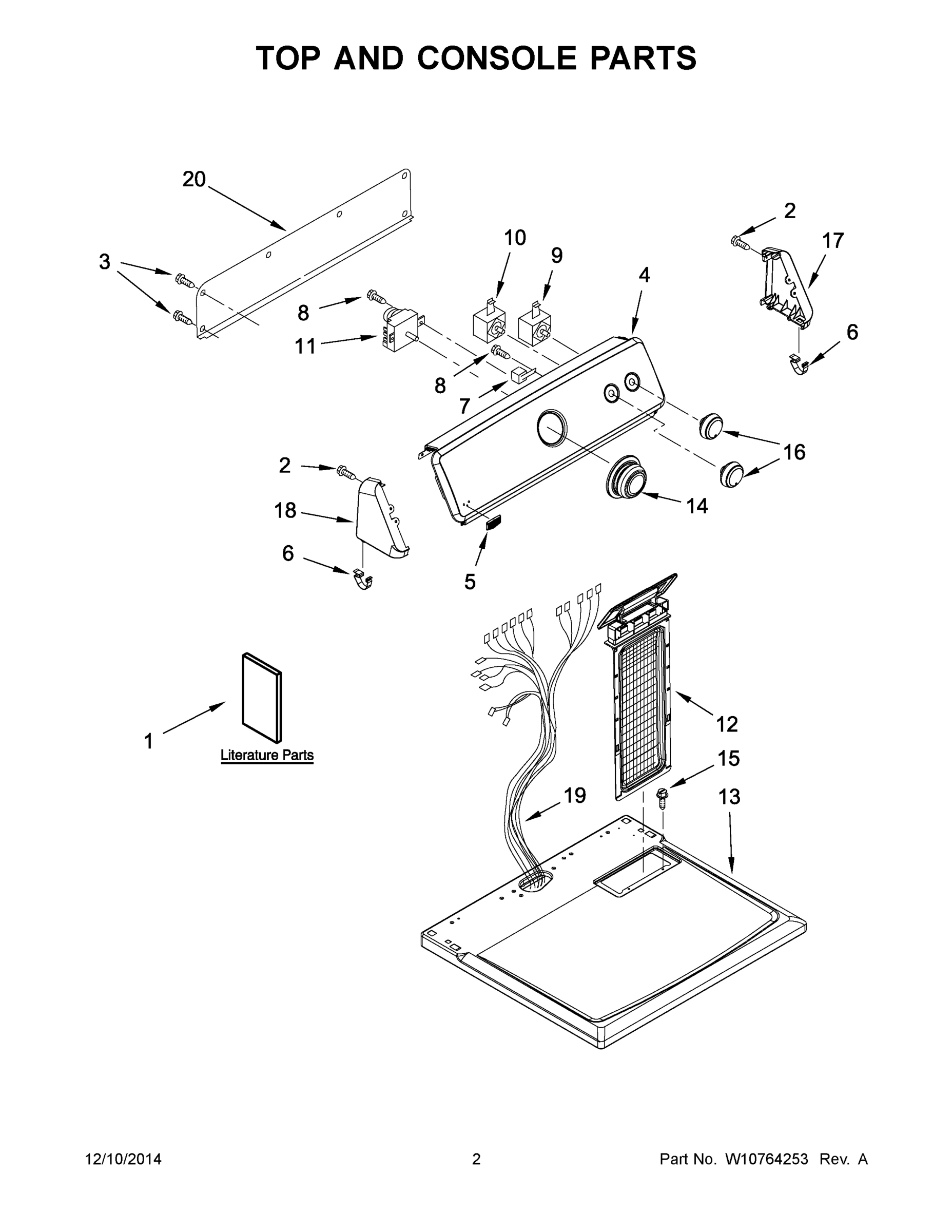 02 - TOP AND CONSOLE PARTS