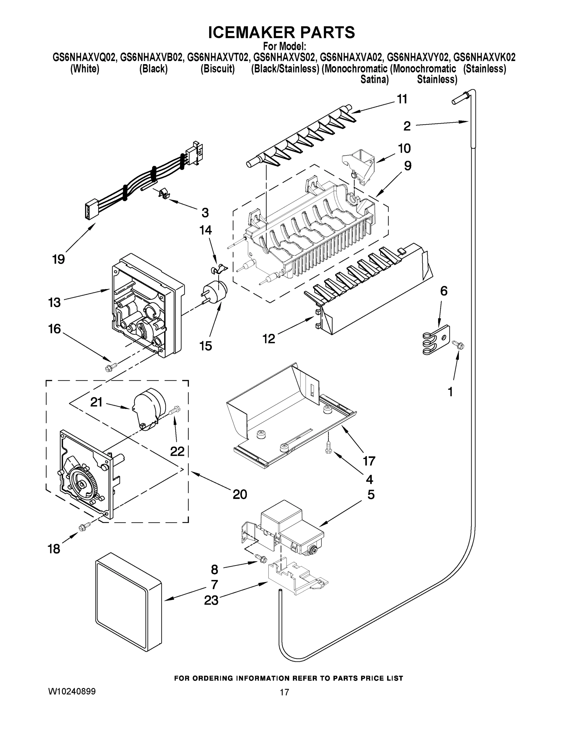 10 - ICEMAKER PARTS