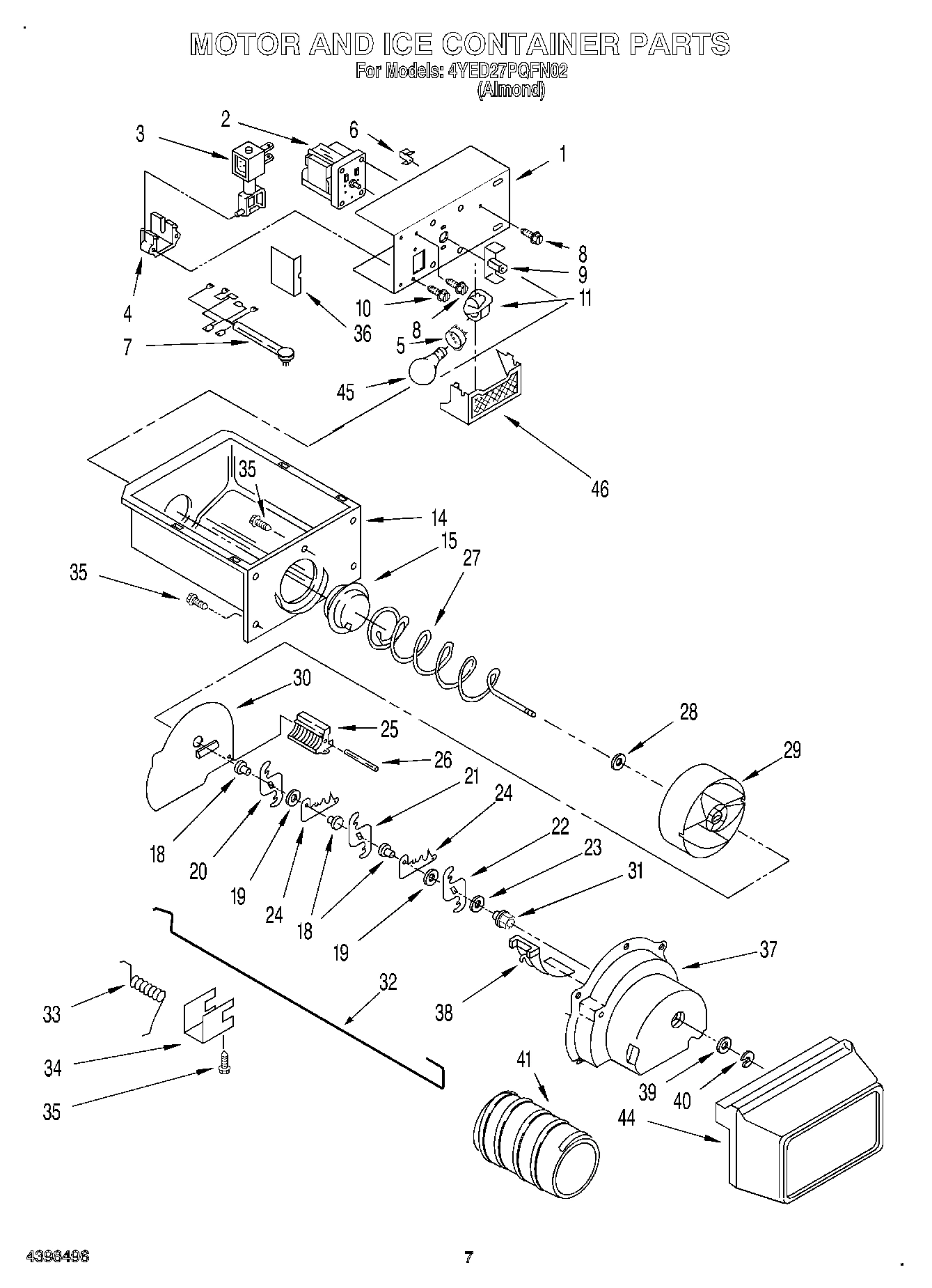 05 - MOTOR AND ICE CONTAINER