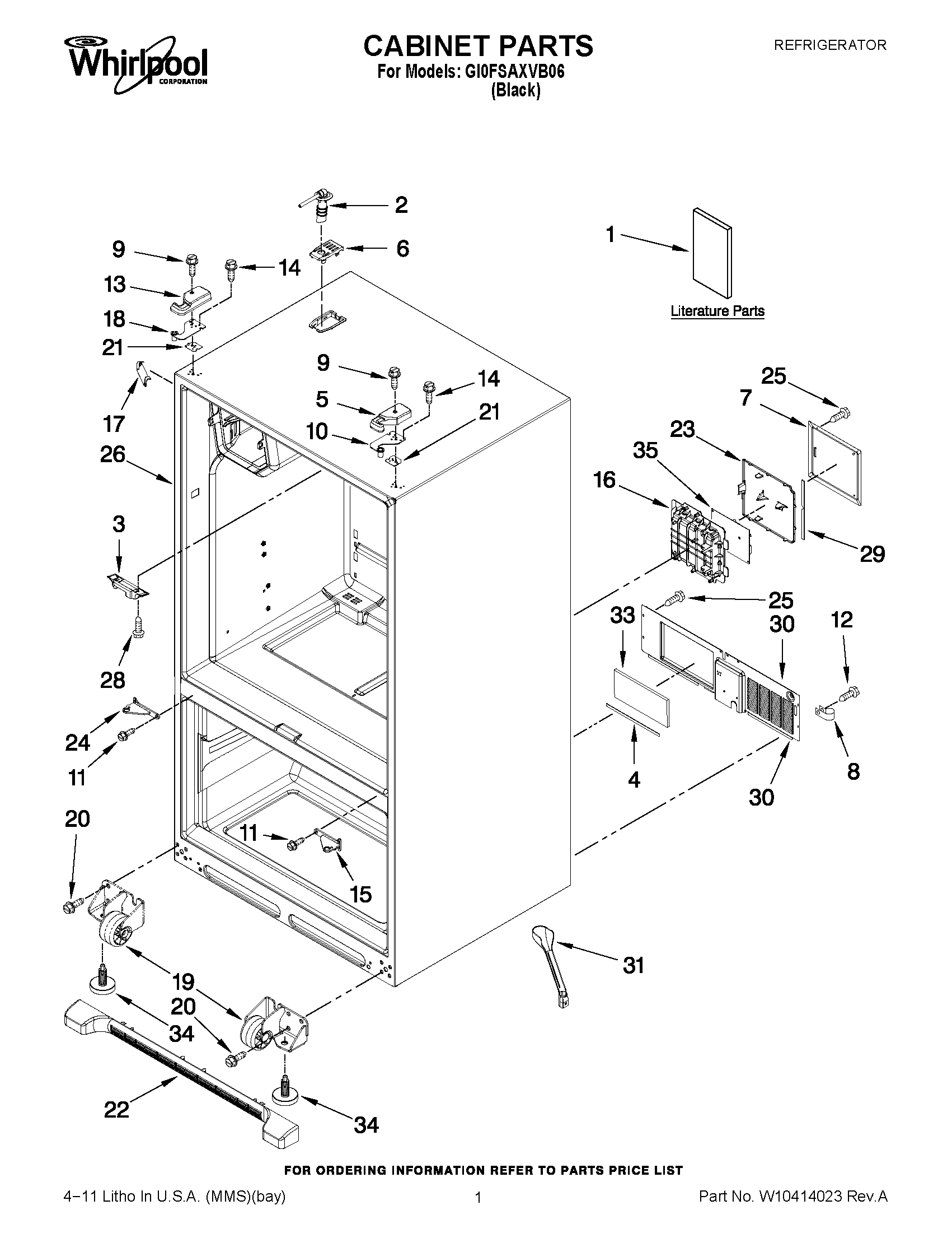 01 - CABINET PARTS