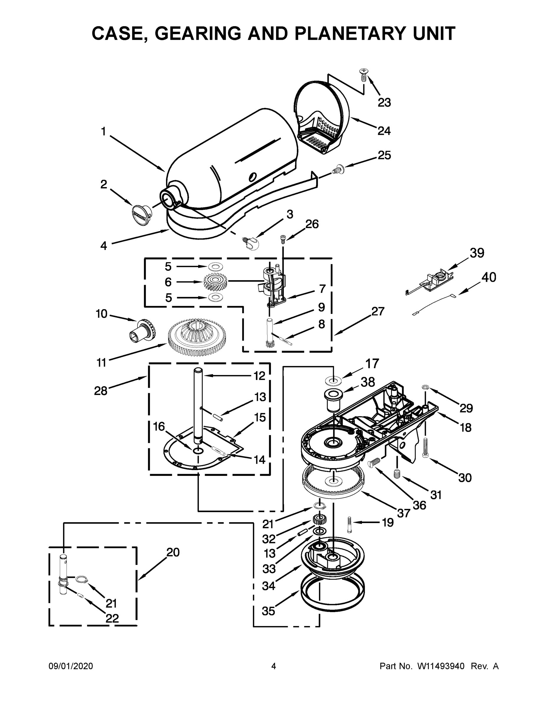 03 - CASE, GEARING AND PLANETARY UNIT