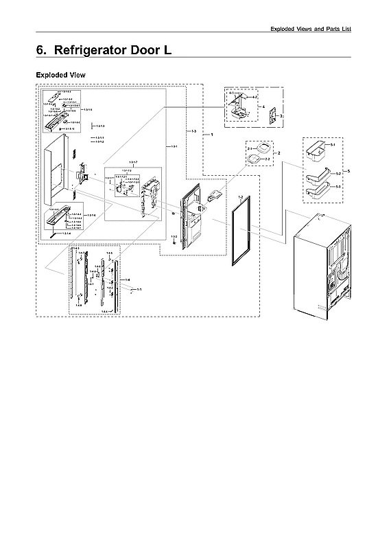 LEFT REFRIGERATOR DOOR ASSY