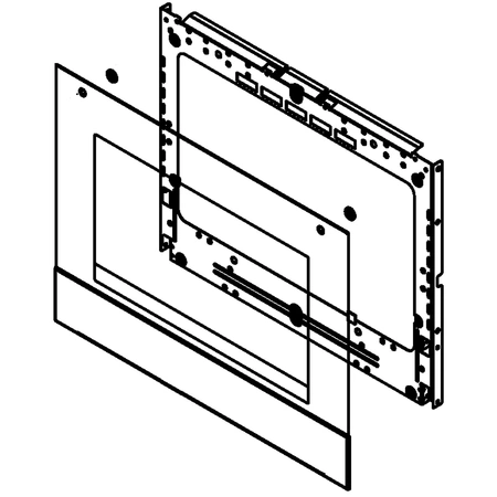 W11654062 Whirlpool Door Glass