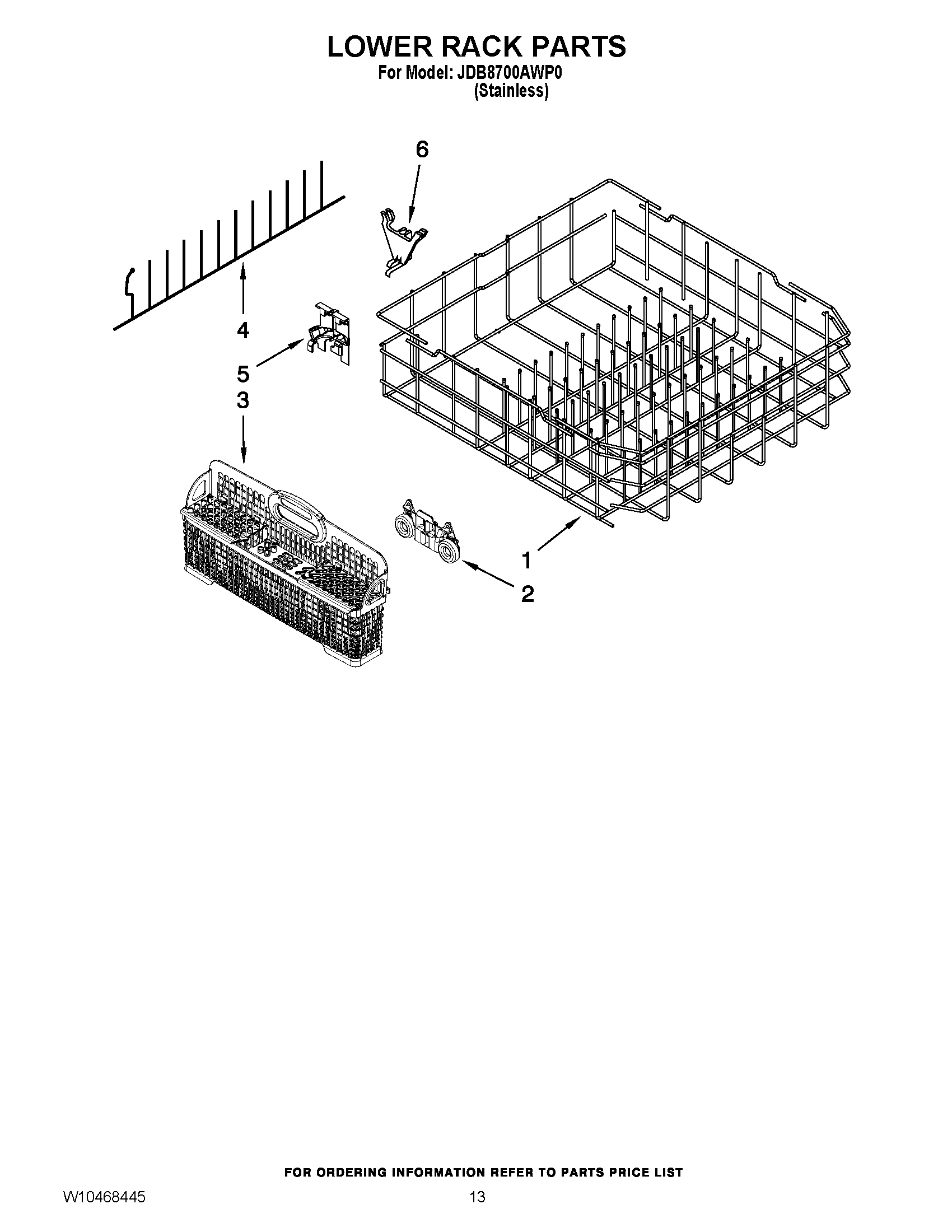 10 - LOWER RACK PARTS