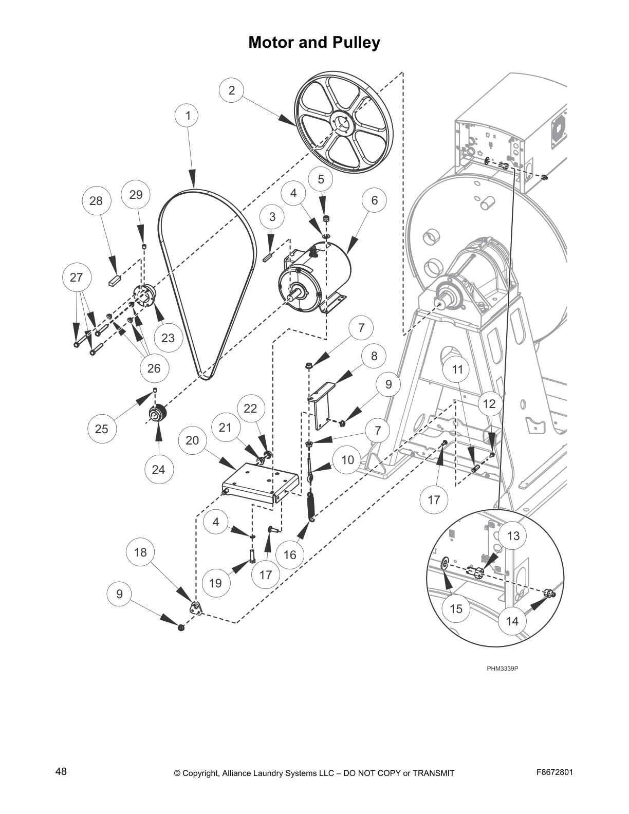 Motor and Pulley
