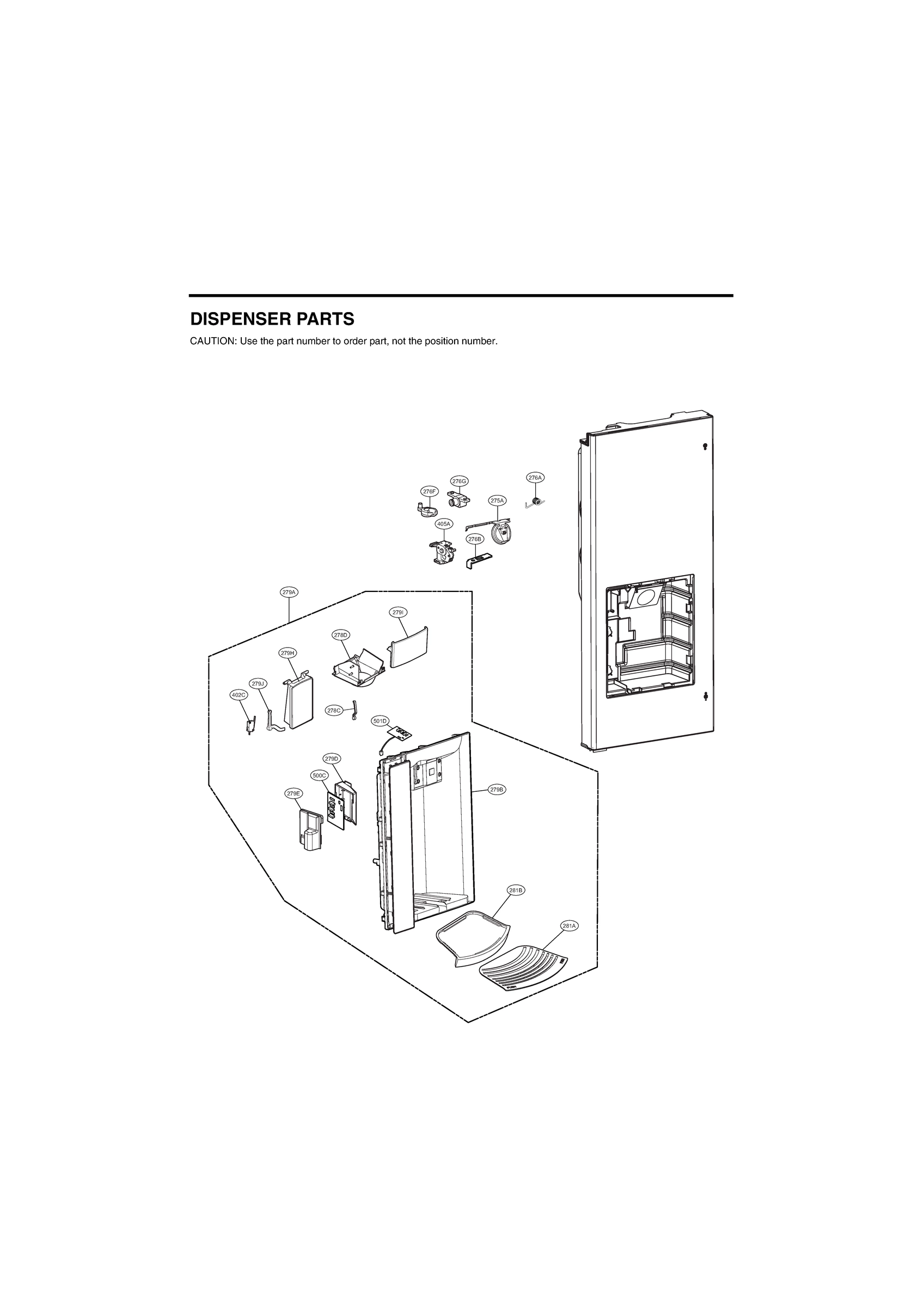 DISPENSER PARTS