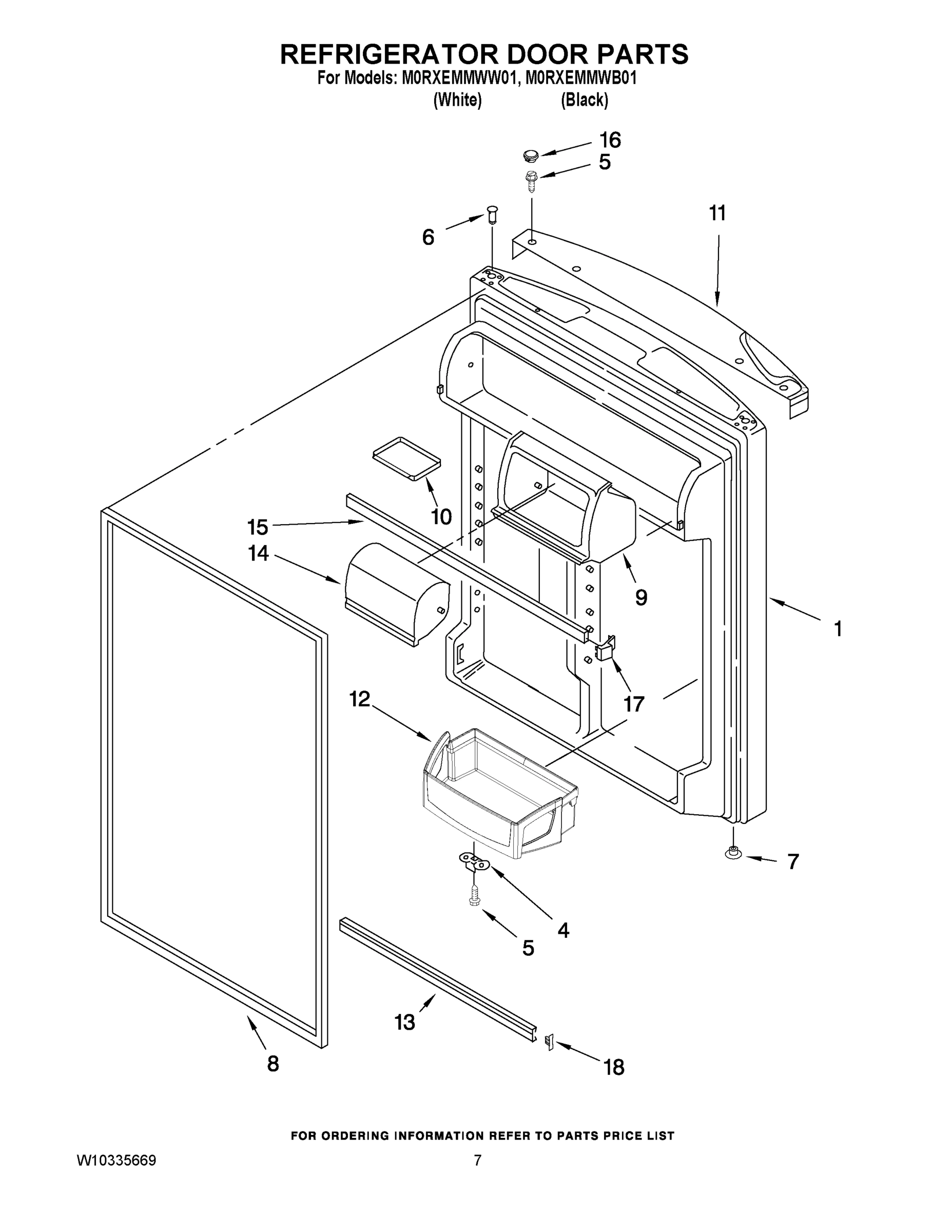 04 - REFRIGERATOR DOOR PARTS