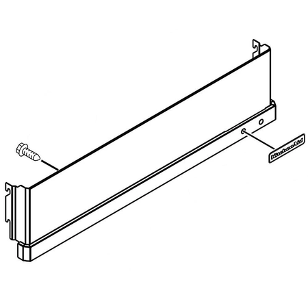 W11040844 Whirlpool Refrigerator Upper Grille