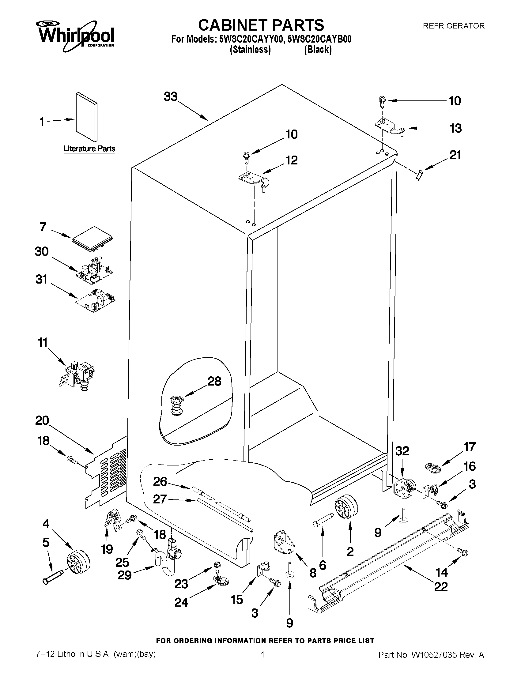 01 - CABINET PARTS