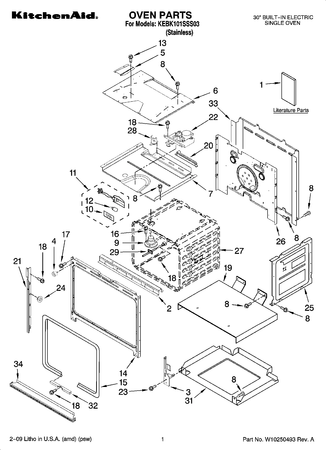 01 - OVEN PARTS