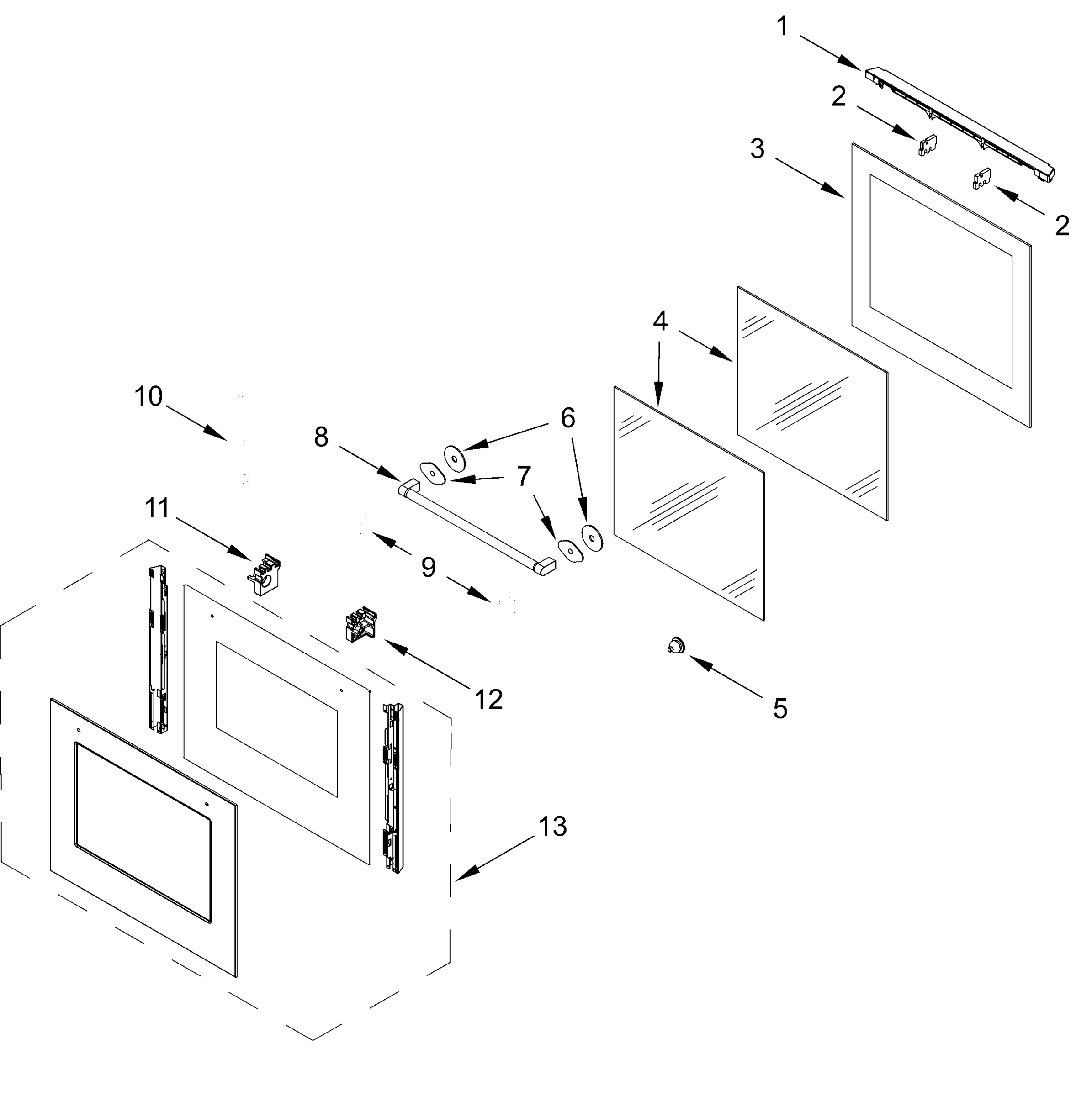 OVEN DOOR PARTS