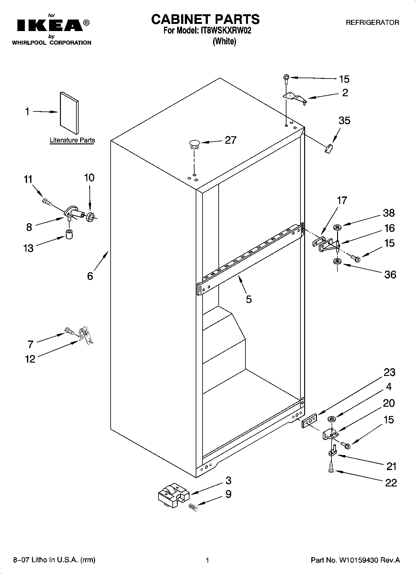 01 - CABINET PARTS