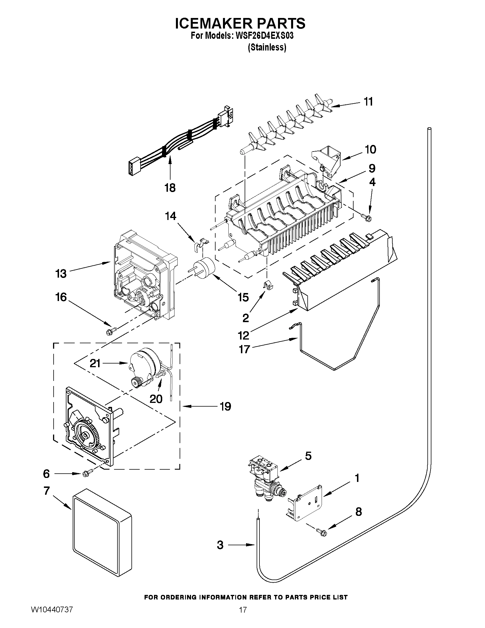 10 - ICEMAKER PARTS