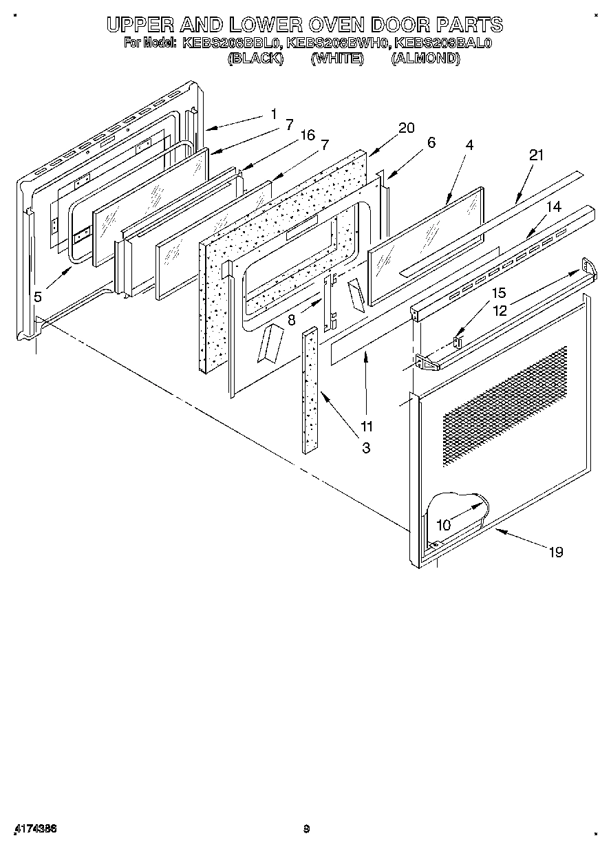 07 - UPPER AND LOWER OVEN DOOR