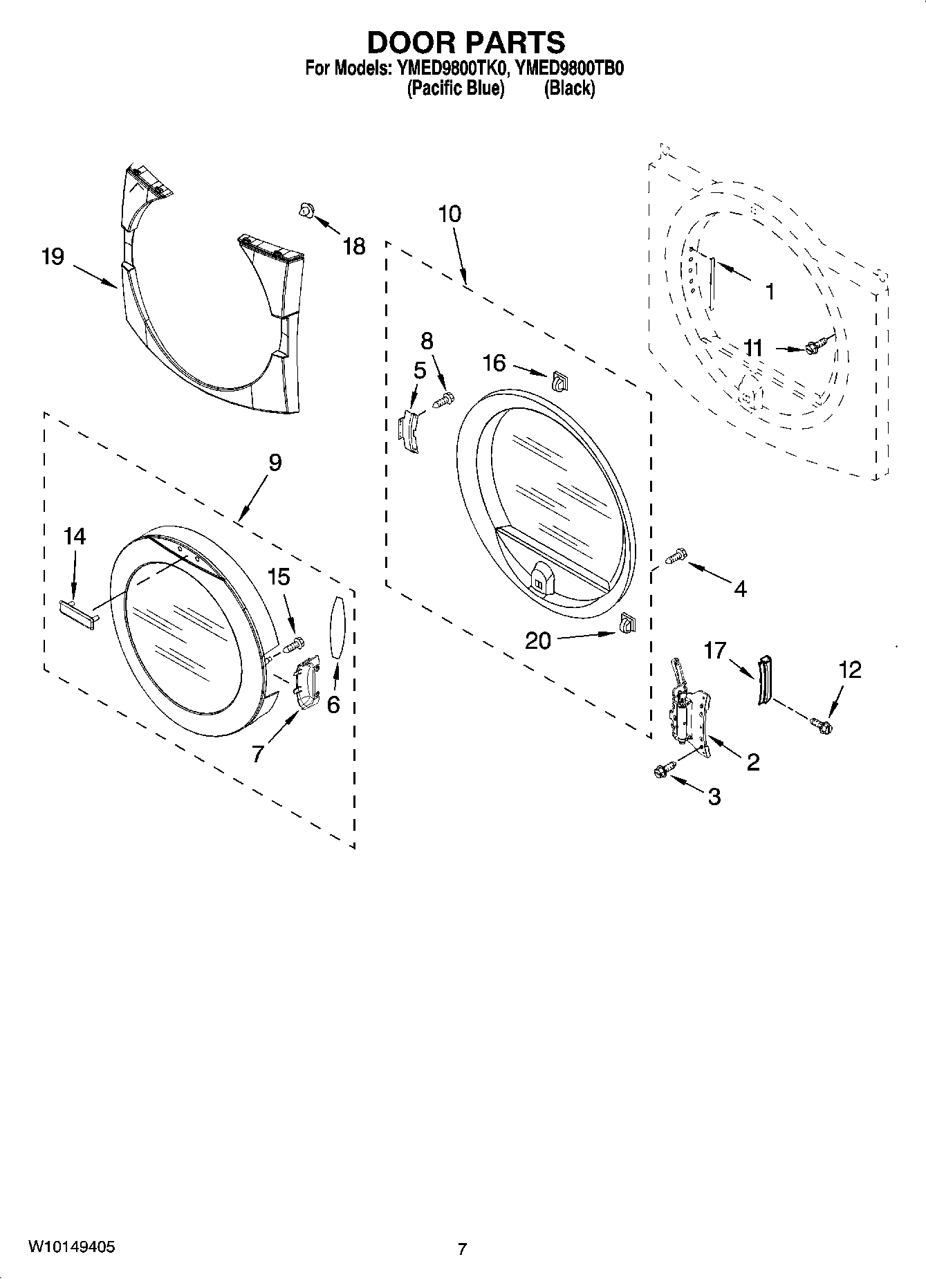 04 - DOOR PARTS, OPTIONAL PARTS (NOT INCLUDED)