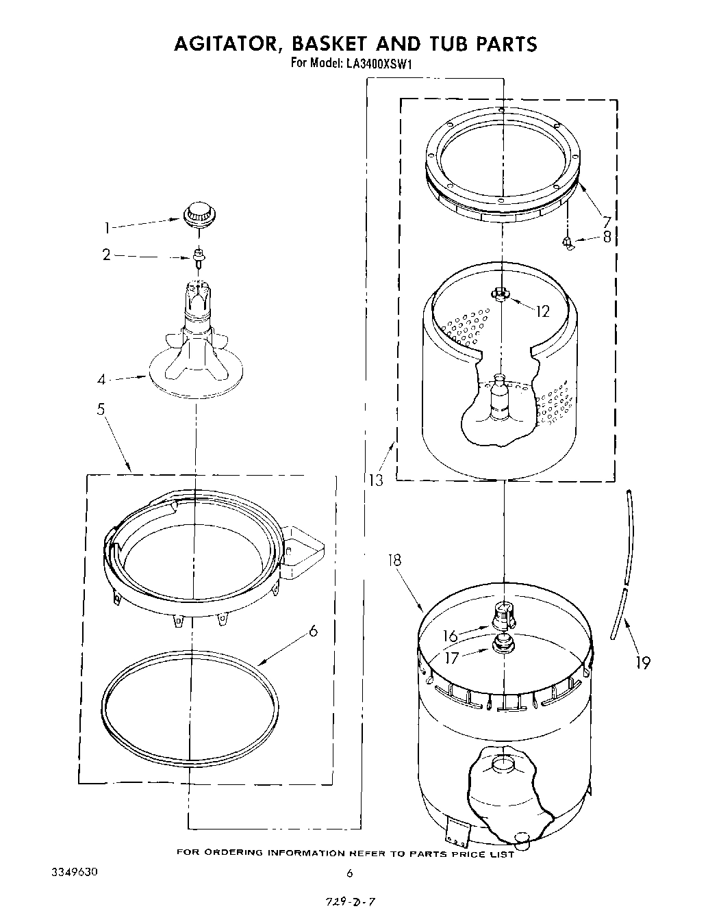 04 - AGITATOR, BASKET AND TUB