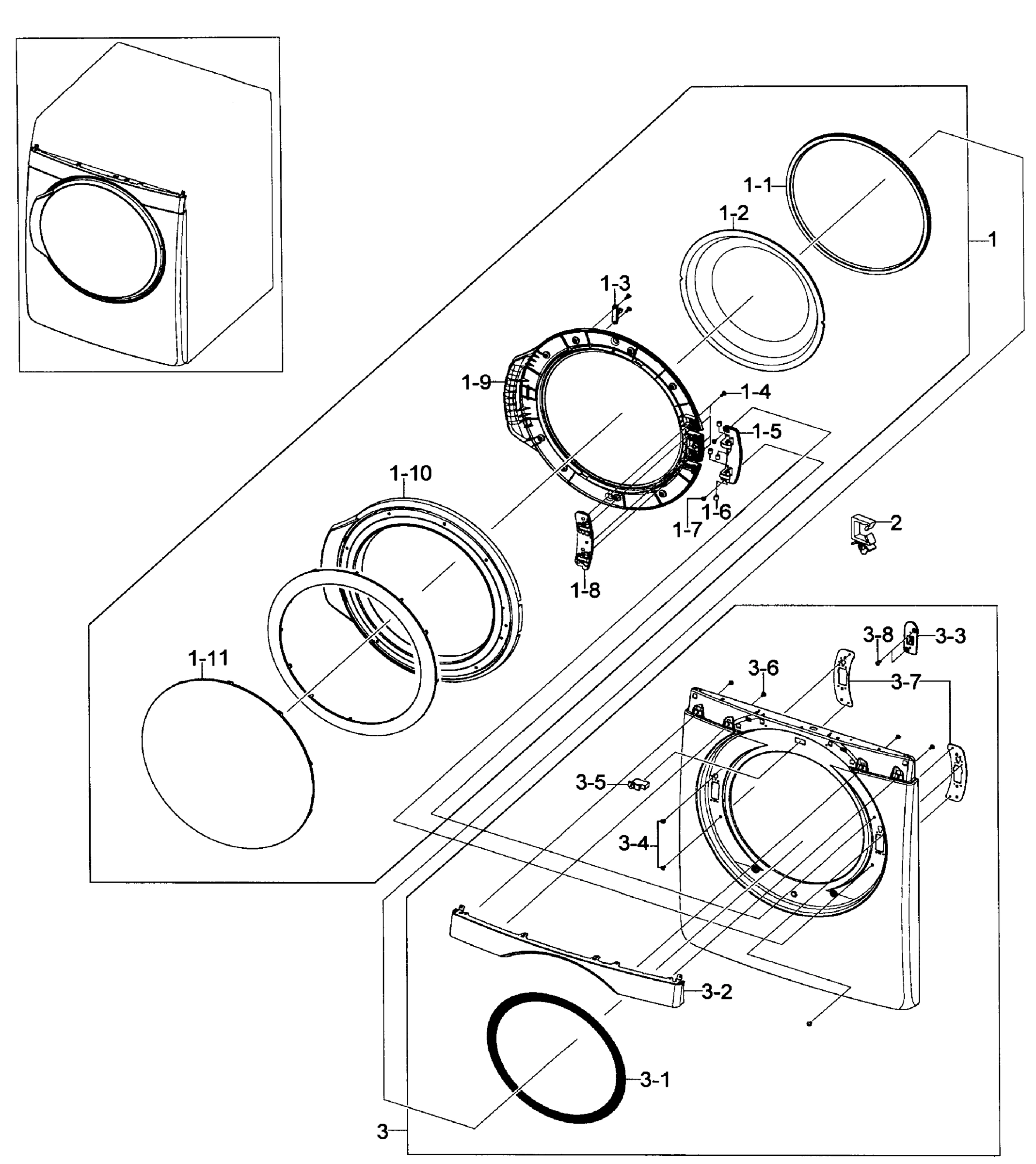 Front/Door Assembly