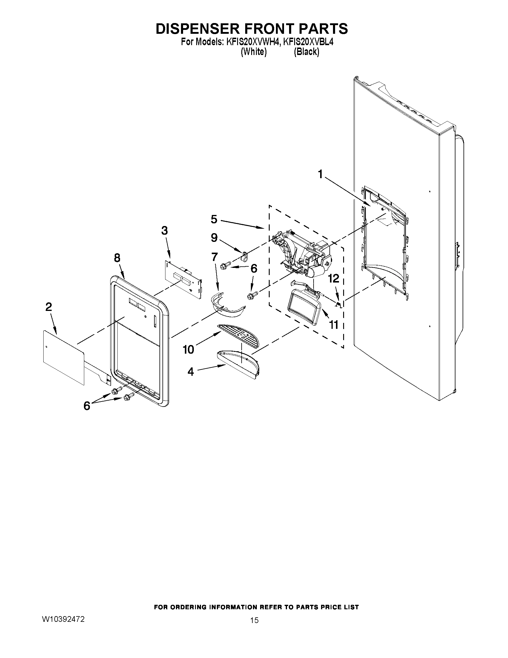 08 - DISPENSER FRONT PARTS