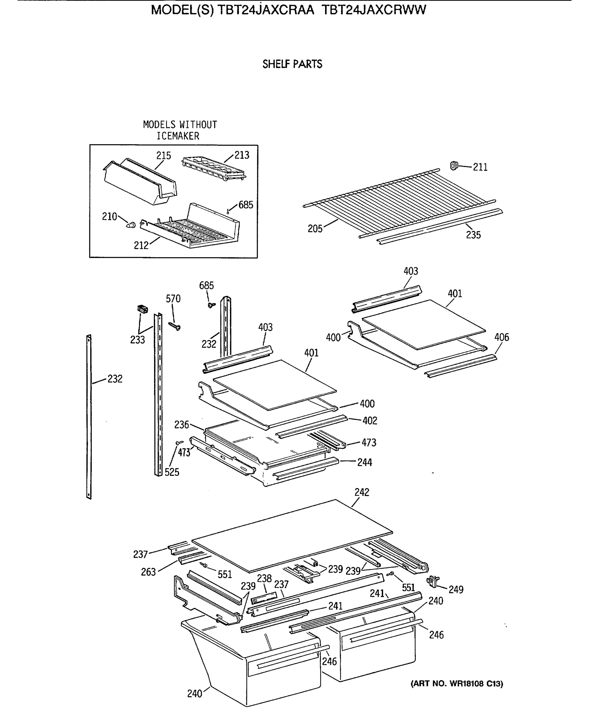 SHELF PARTS