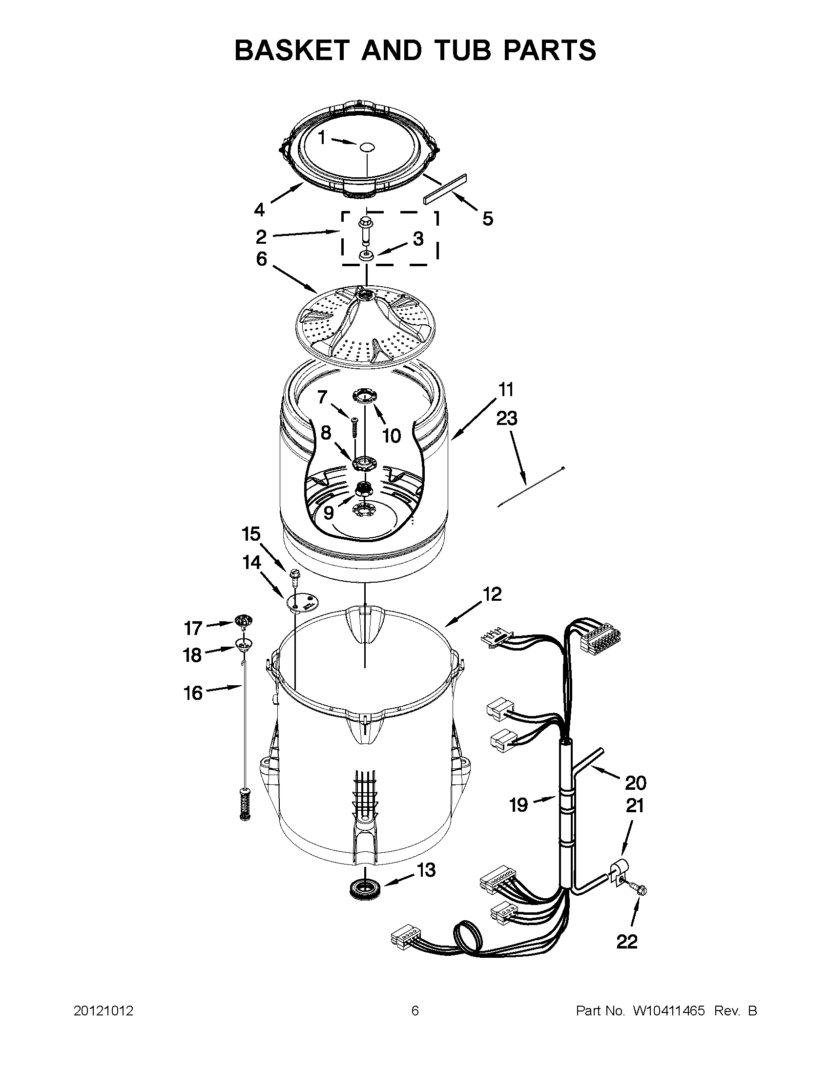 03 - BASKET AND TUB PARTS