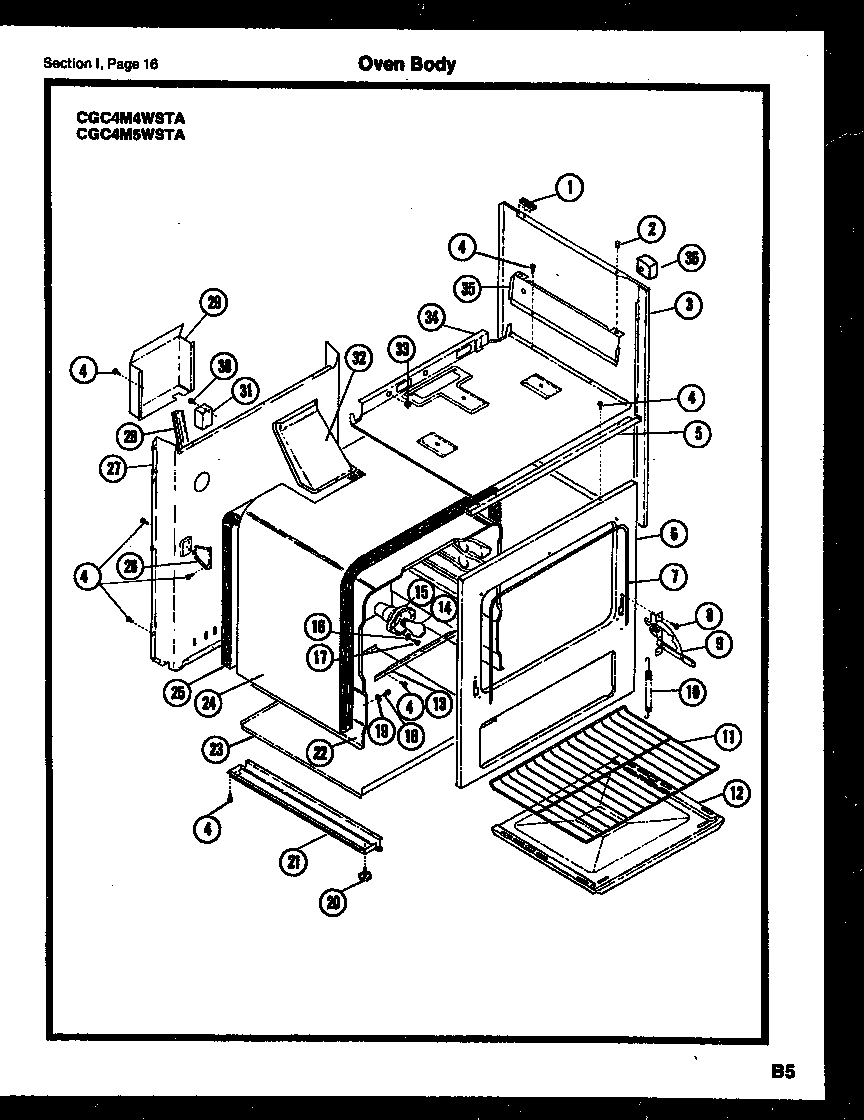 12 - OVEN BODY