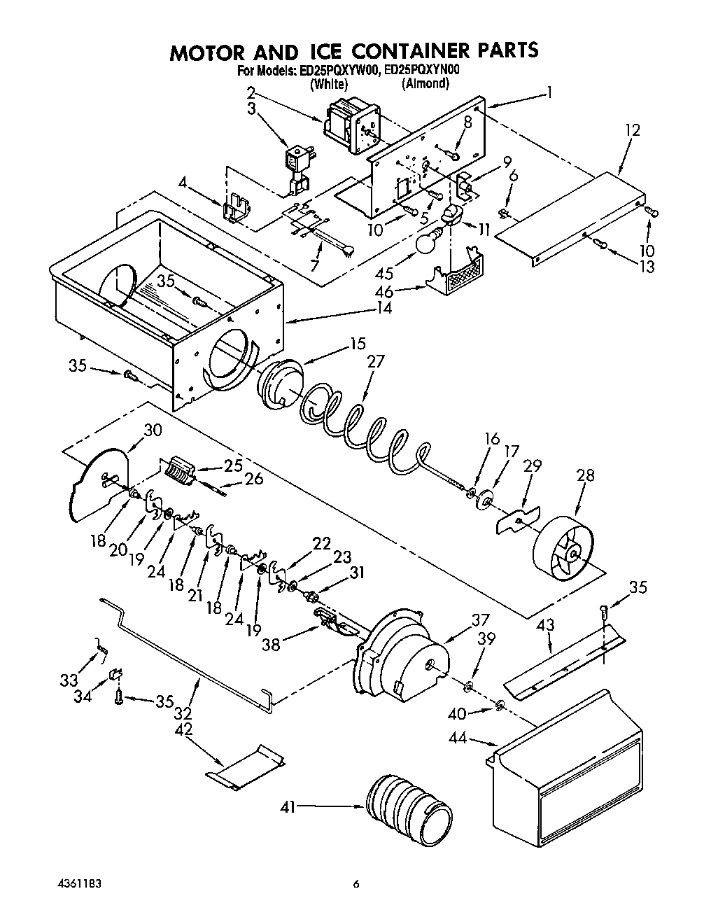 05 - MOTOR AND ICE CONTAINER