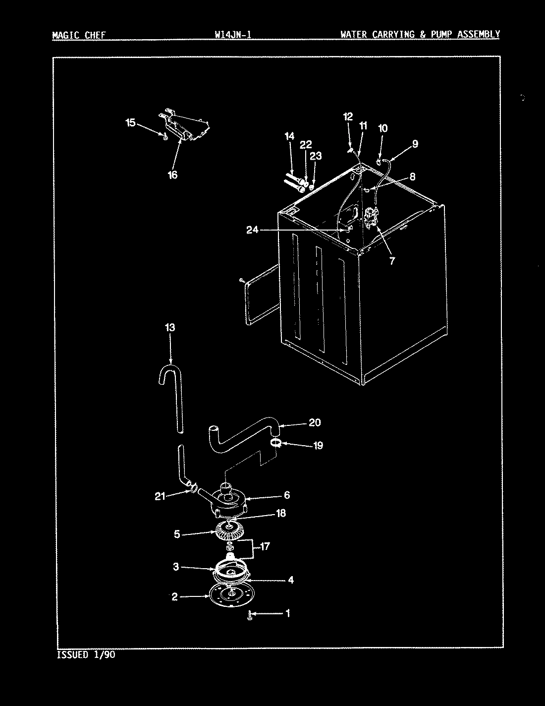 15 - WATER CARRYING & PUMP ASSY. (REV. A-D)