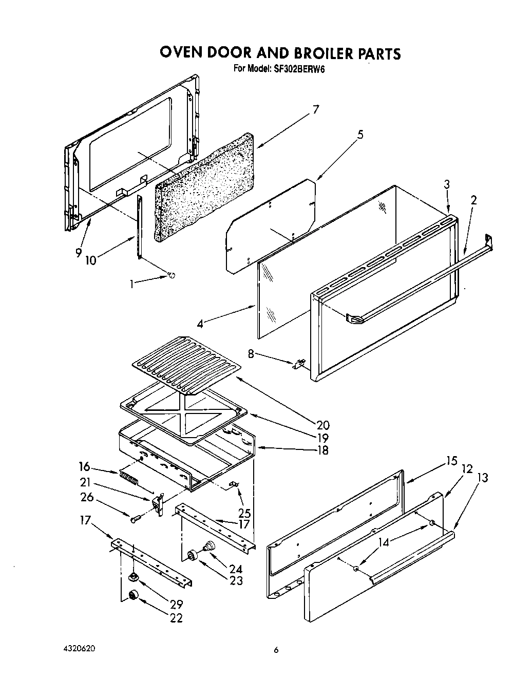 05 - OVEN DOOR AND BROILER