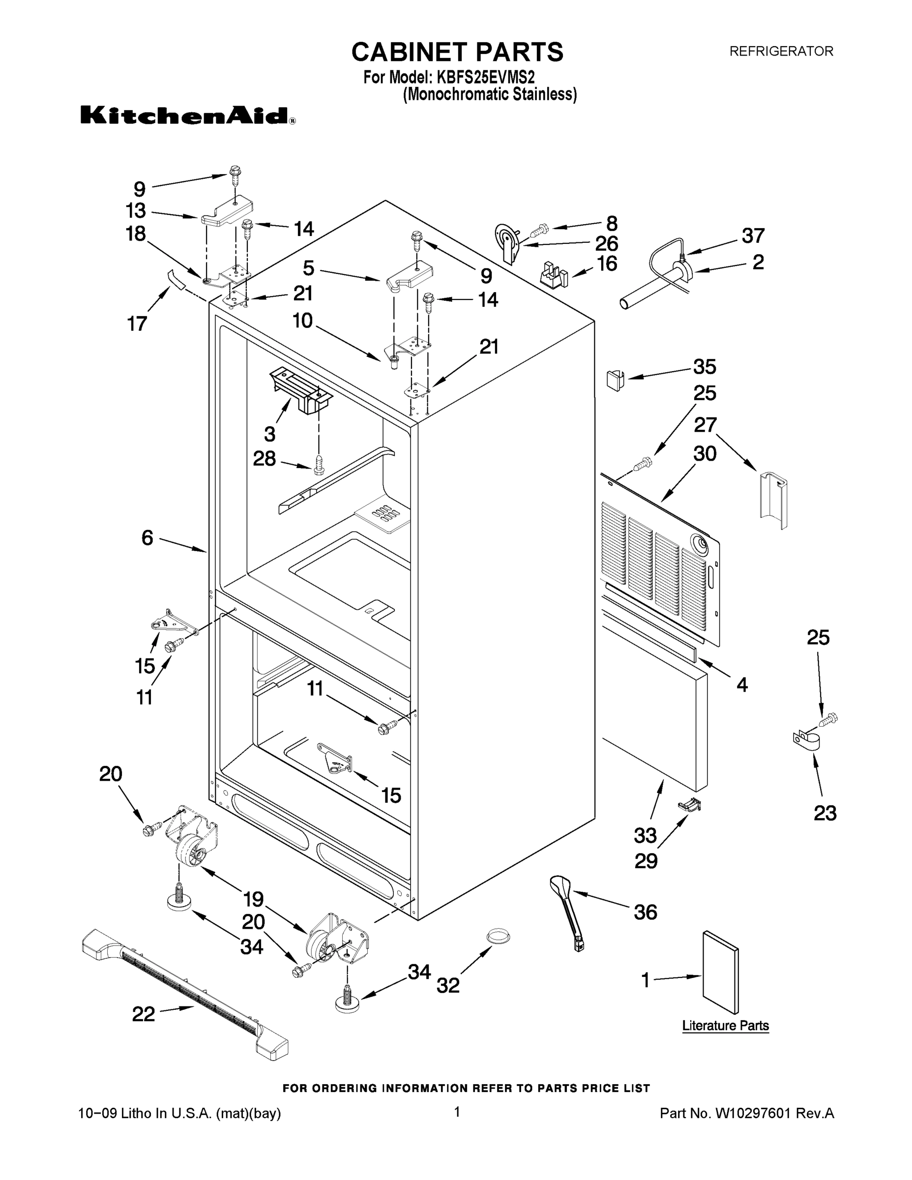 01 - CABINET PARTS