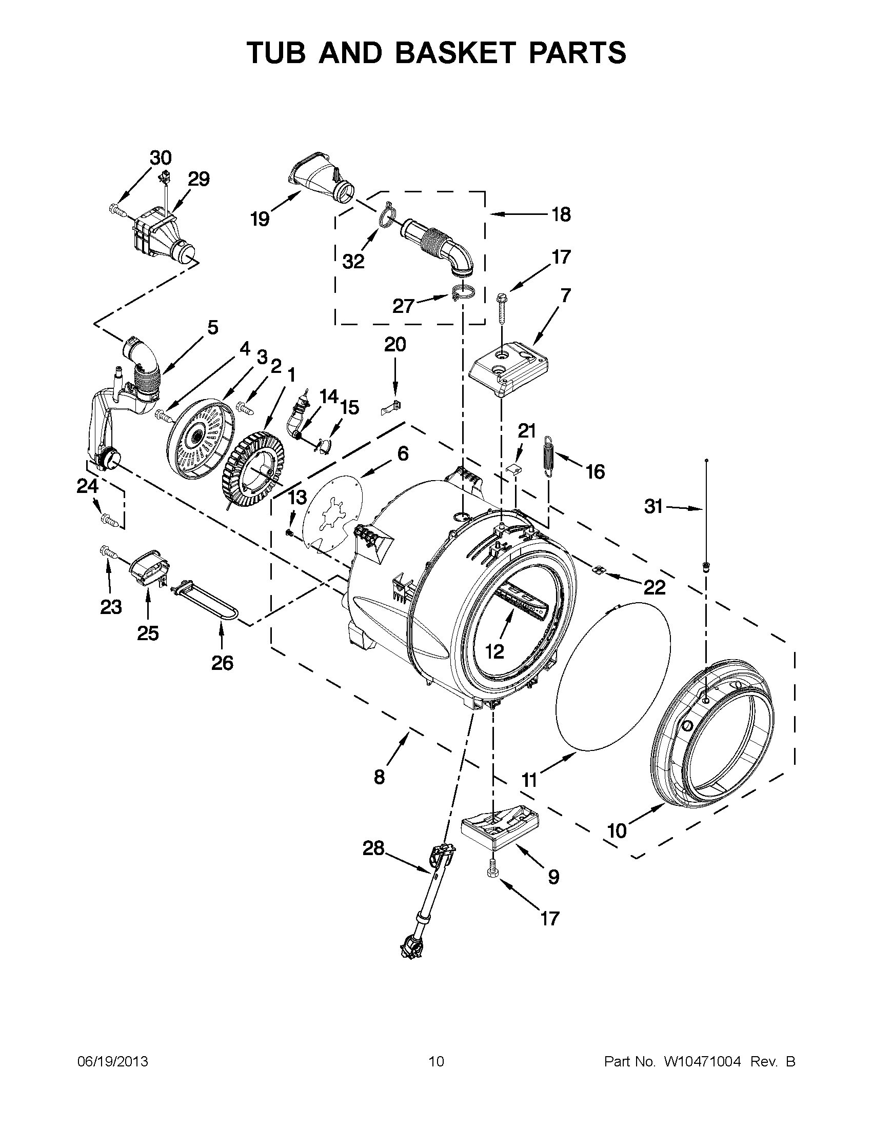 05 - TUB AND BASKET PARTS