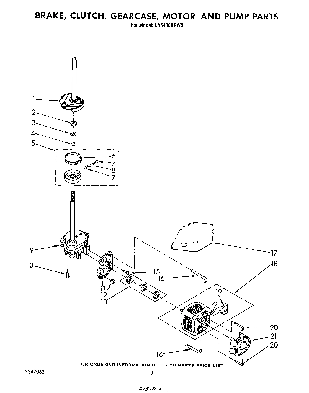 06 - BRAKE, CLUTCH, GEARCASE, MOTOR AND PUMP