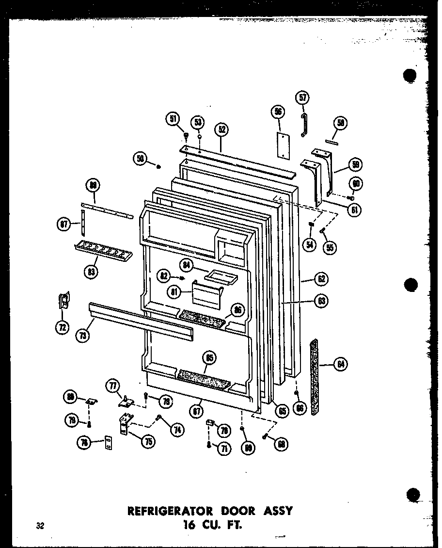 07 - REF DOOR ASSY 16 CU. FT.