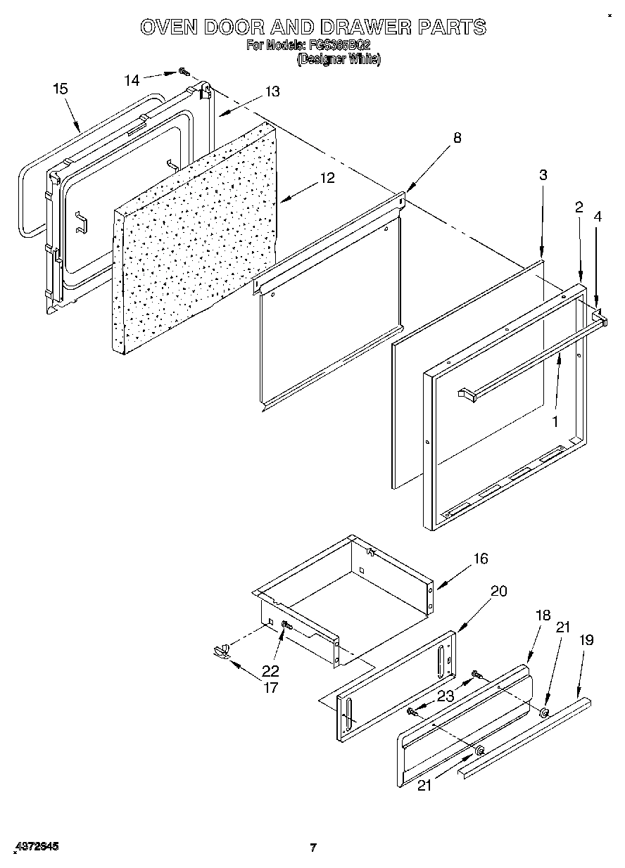 06 - OVEN DOOR AND DRAWER