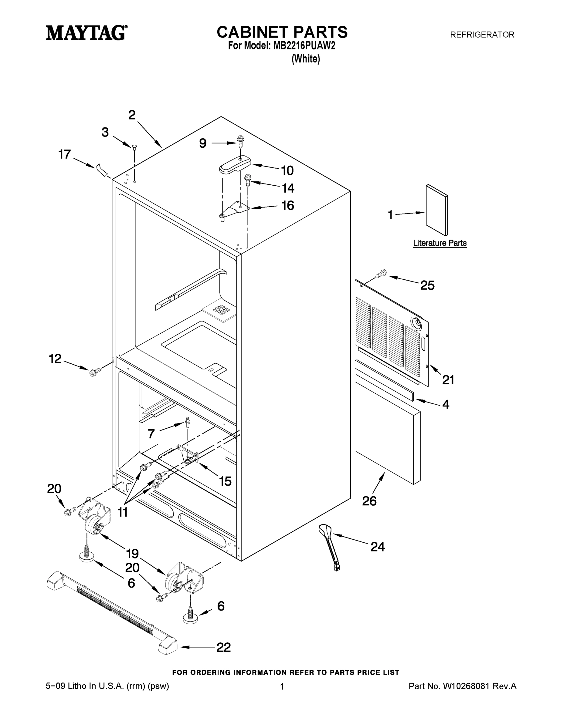 01 - CABINET PARTS