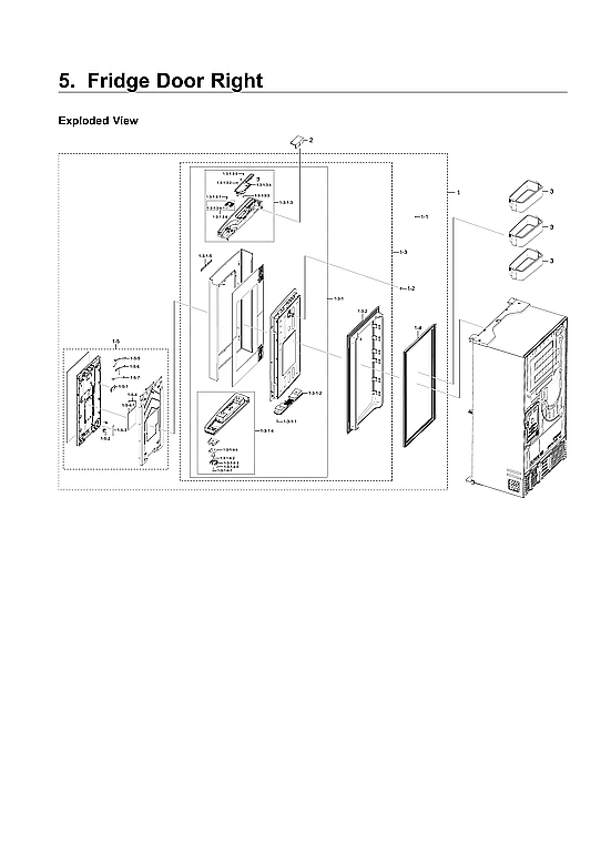 RIGHT REFRIGERATOR PARTS