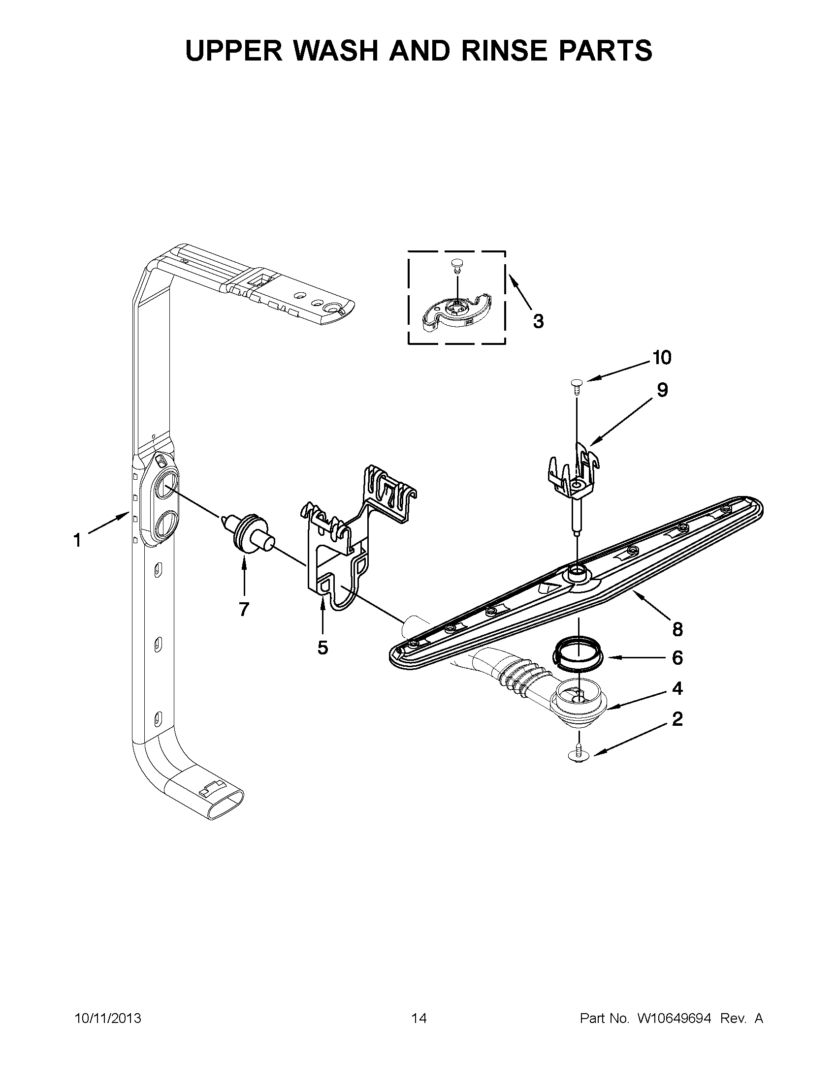 08 - UPPER WASH AND RINSE PARTS