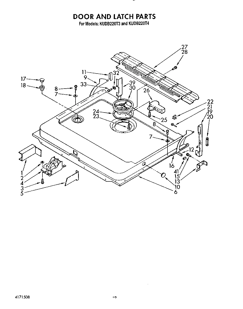 13 - DOOR AND LATCH