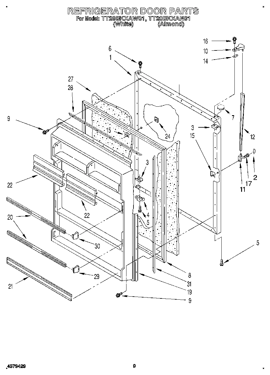 07 - REFRIGERATOR DOOR, LIT/OPTIONAL