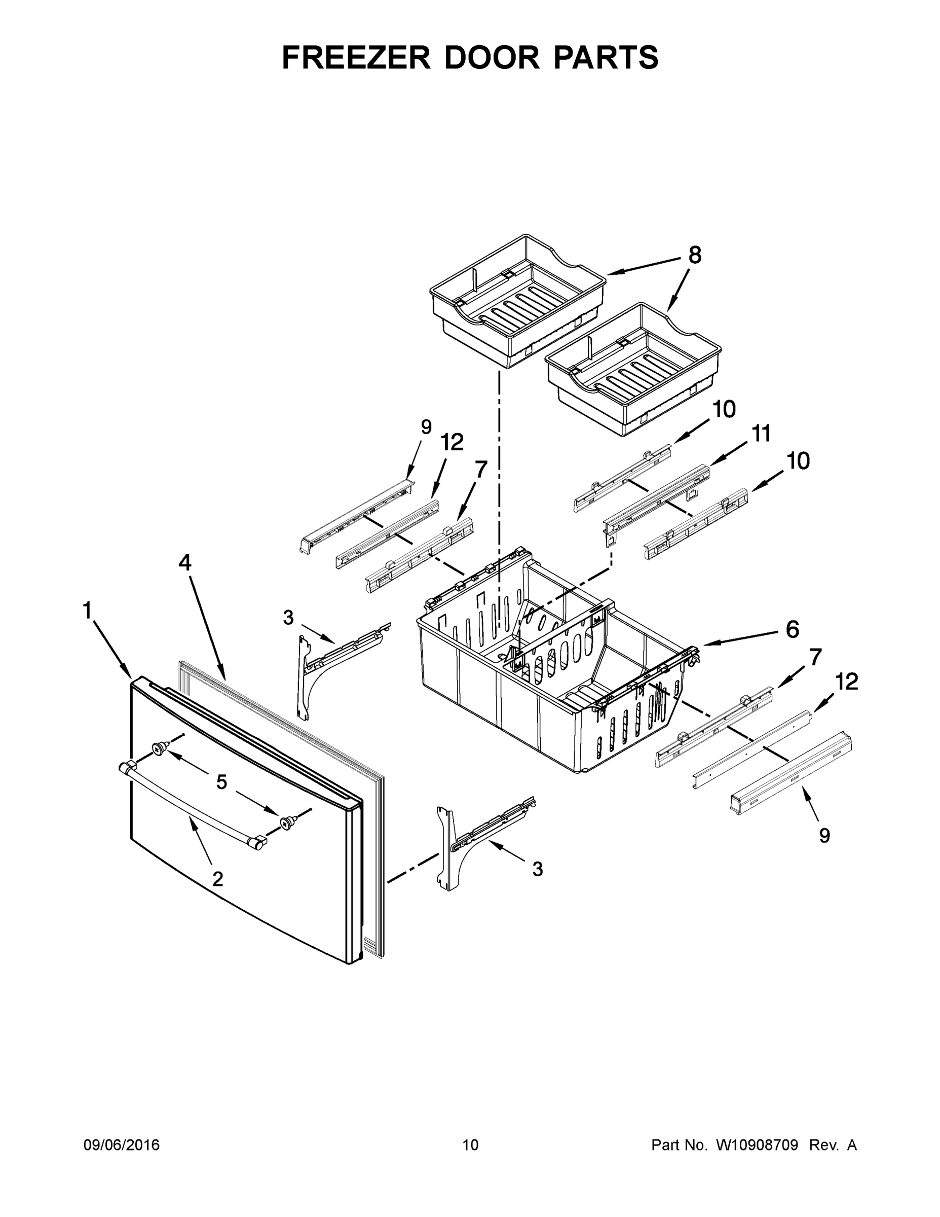 06 - FREEZER DOOR PARTS