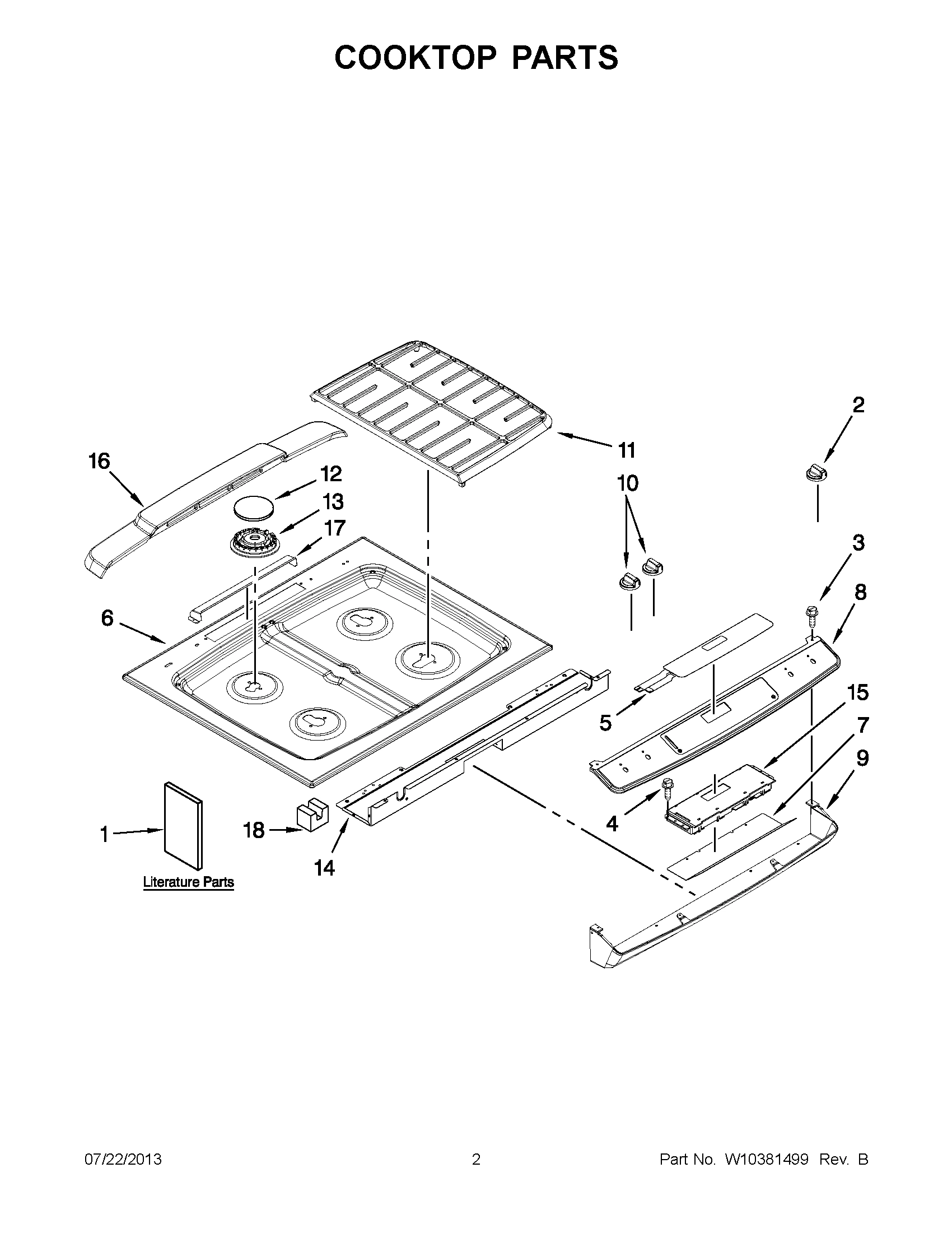 01 - COOKTOP PARTS